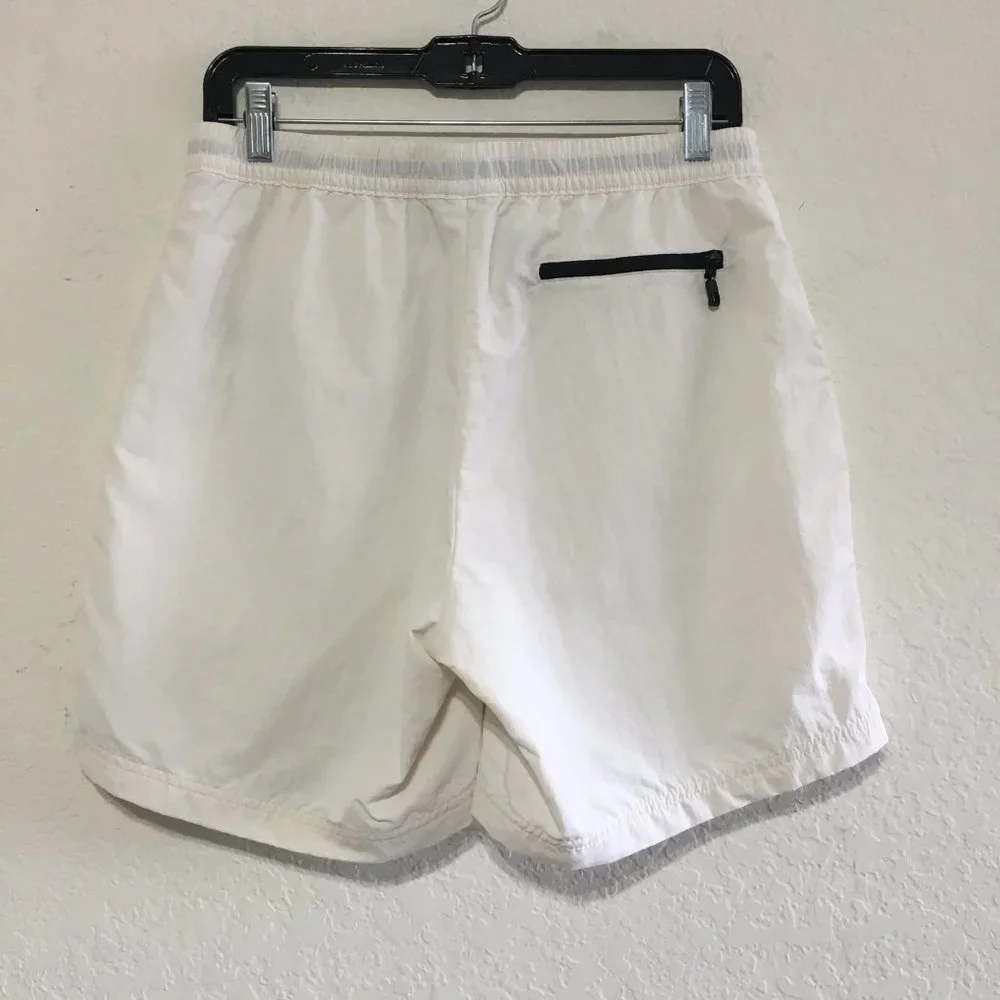 The North Face Mens Size Small TNF Outline Shorts White Elastic Waist 6